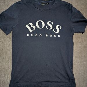 Hugo Boss Men's Dark Blue Graphic Tee